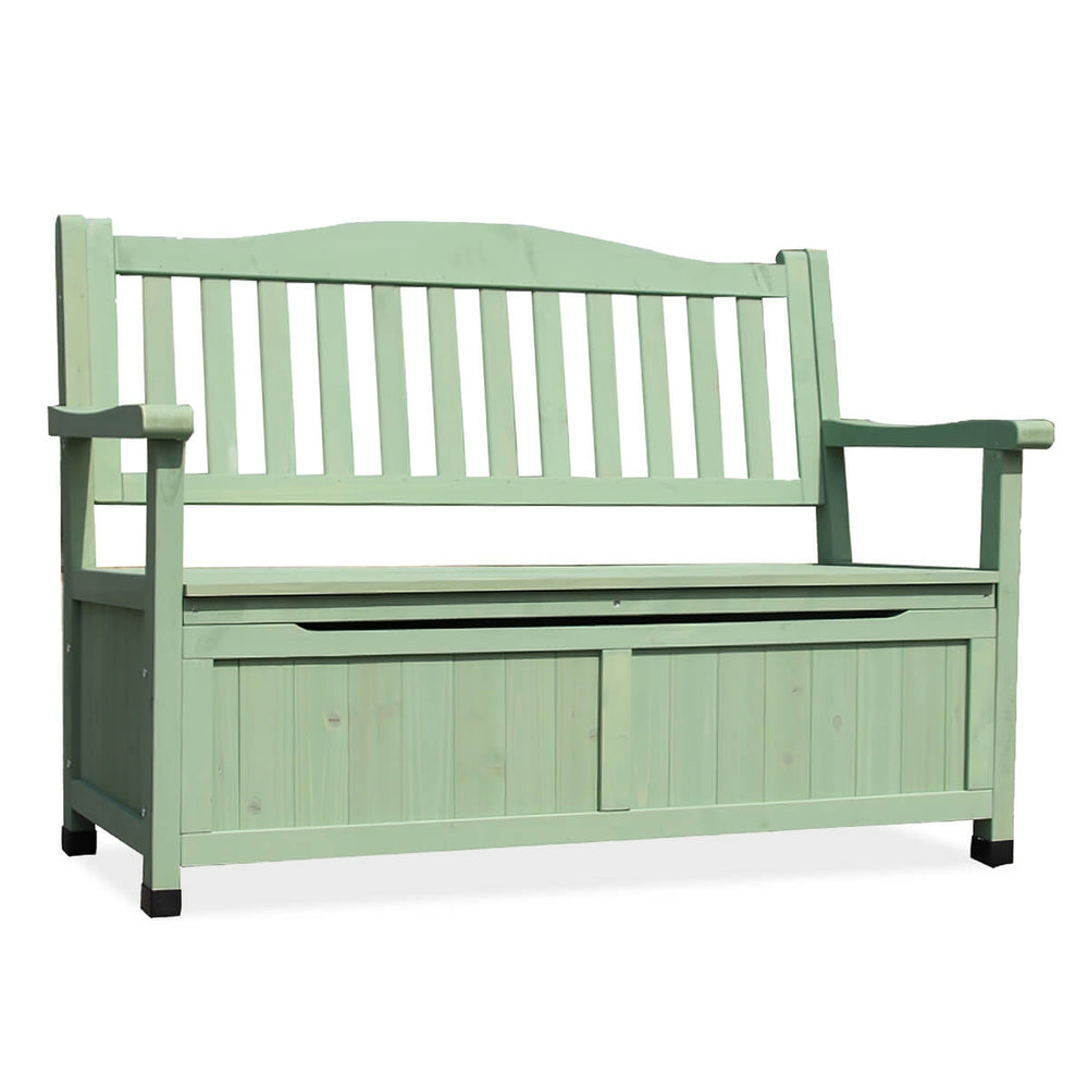 Wooden Outdoor Garden Bench with Storage