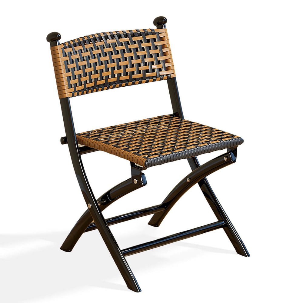 Rattan Stool Outdoor Folding Chair