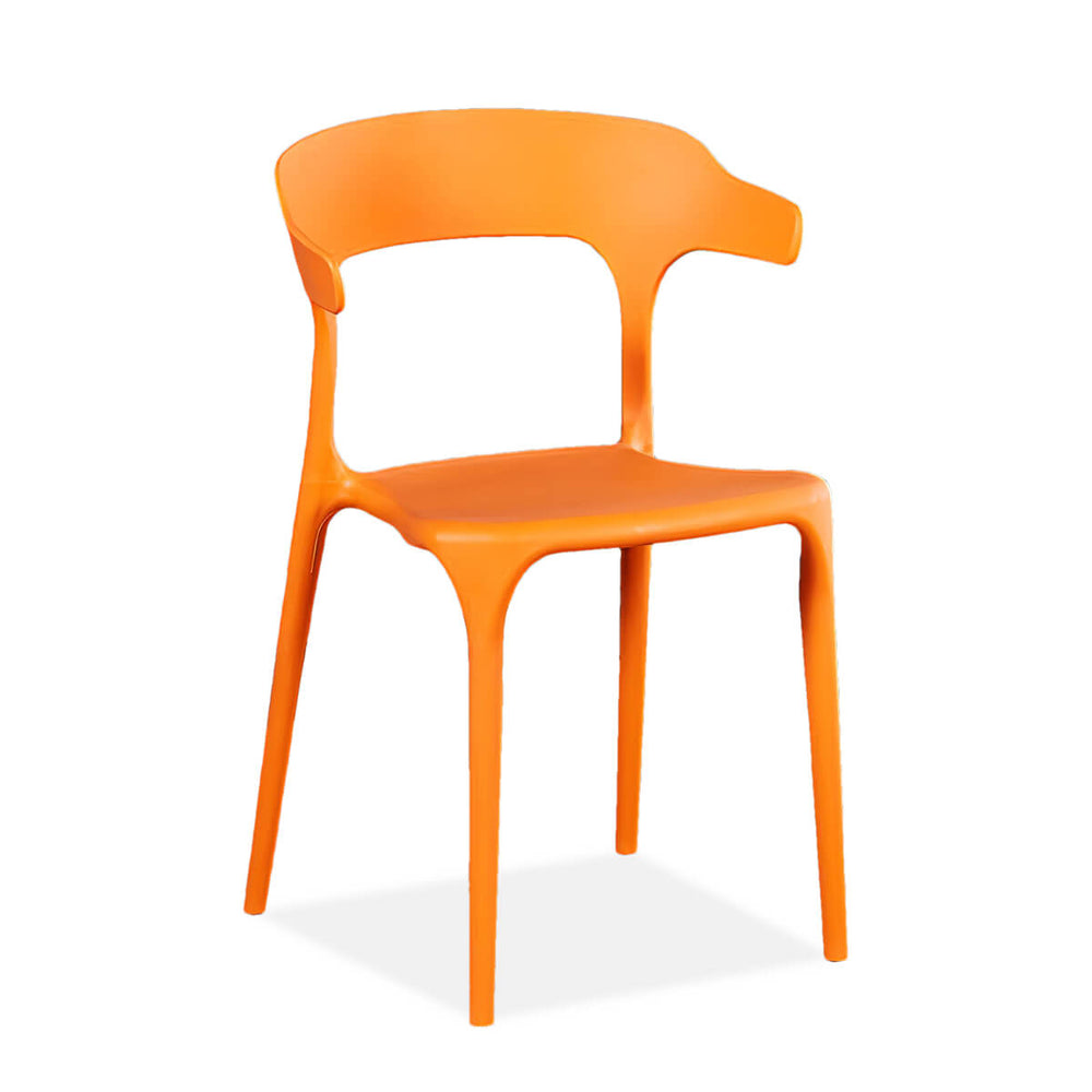 Multi-color Plastic Outdoor Dining Chair