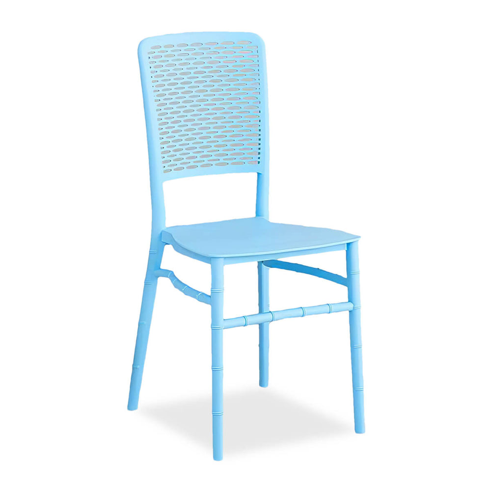 Bamboo-style Plastic Outdoor Dining Chair ODDC-03