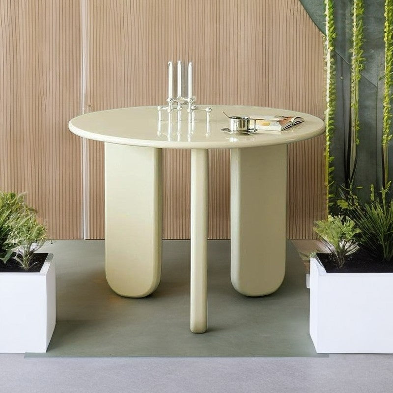 Round Table Patio Table Outdoor Dining Table Fashion Furniture For Small Space HWKFZ-16