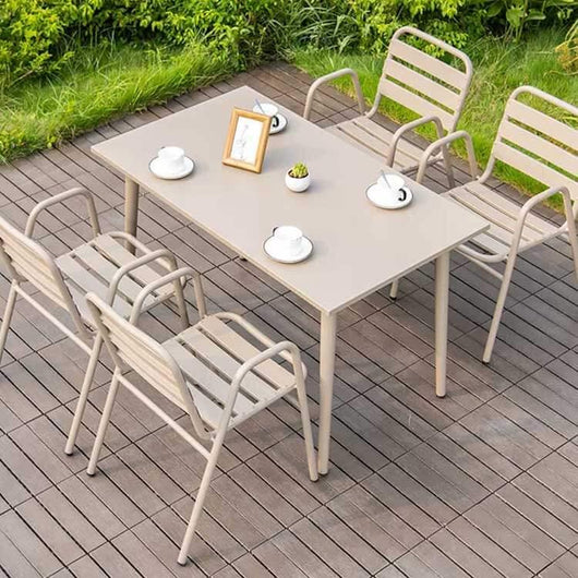 Outdoor Aluminum Table and Chair Set - Comfy Outdoor Furniture Store